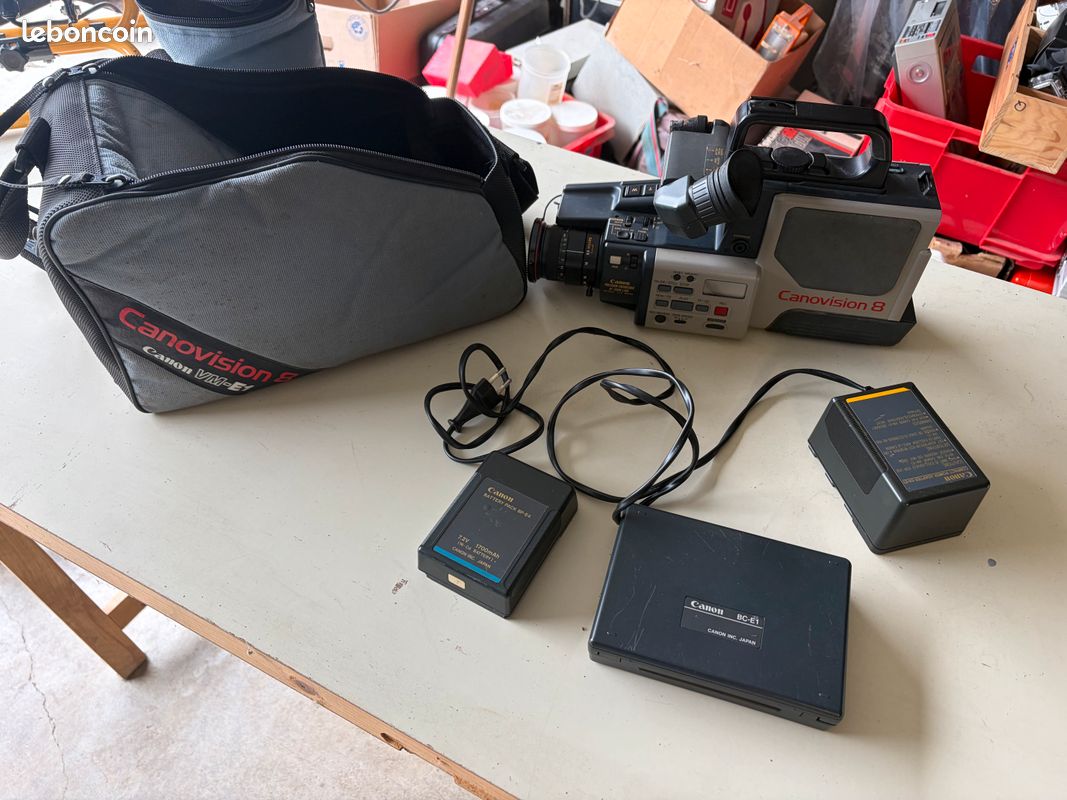 Lot Vintage Caméscope Canon Canovision 8 VM-E1 + Accessoires (image 2)