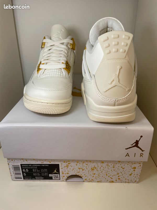 Air Jordan 4 Sail Metallic Gold (image 5)