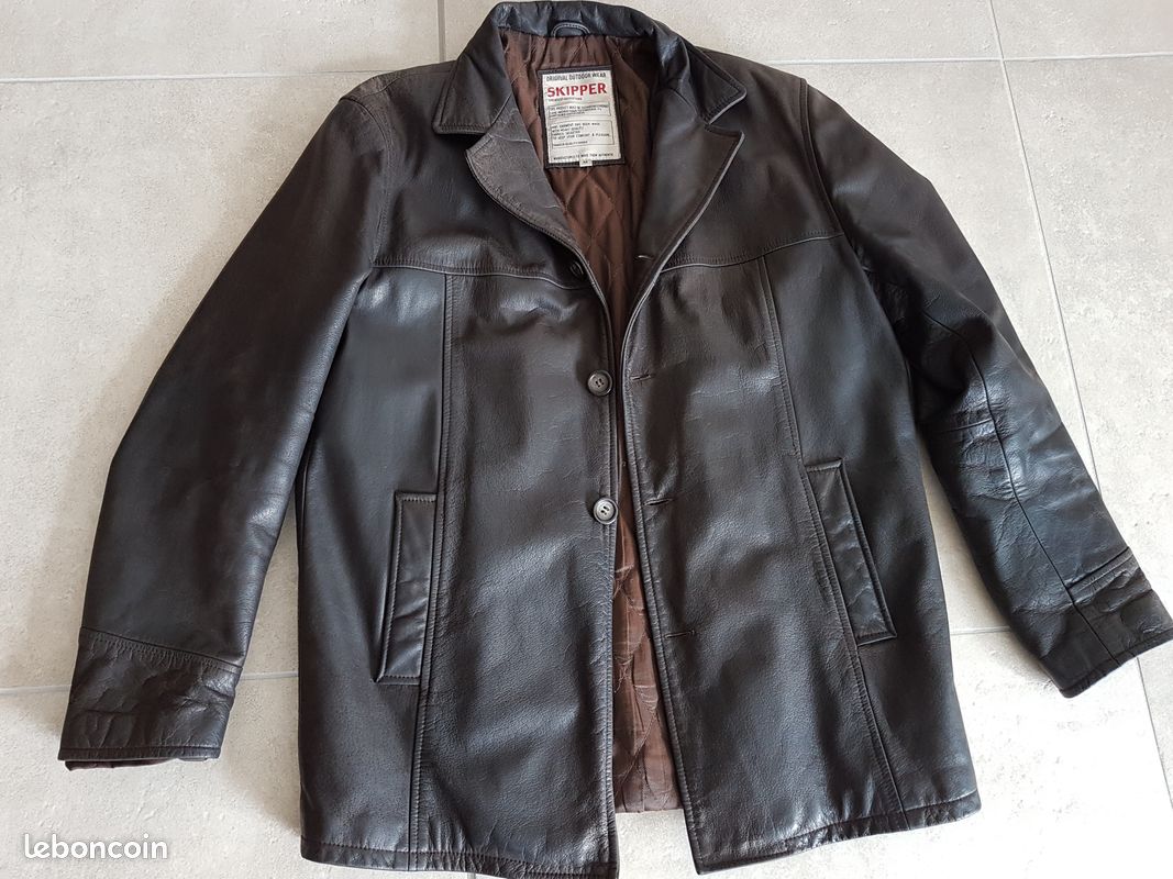 Veste Cuir Skipper Homme Veste En Cuir Homme Marque Skipper