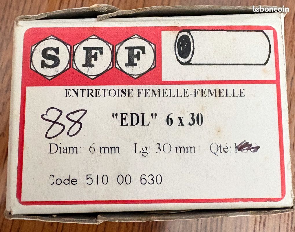88 Manchons pour tige filetée de 6 (image 1)
