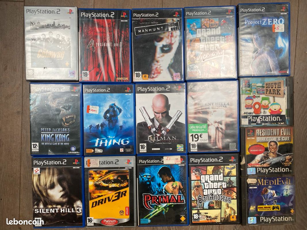LOT DE JEUX PlayStation 2, 8, RDA, Karaoké, Antigrav, Time Crisis 2 EUR