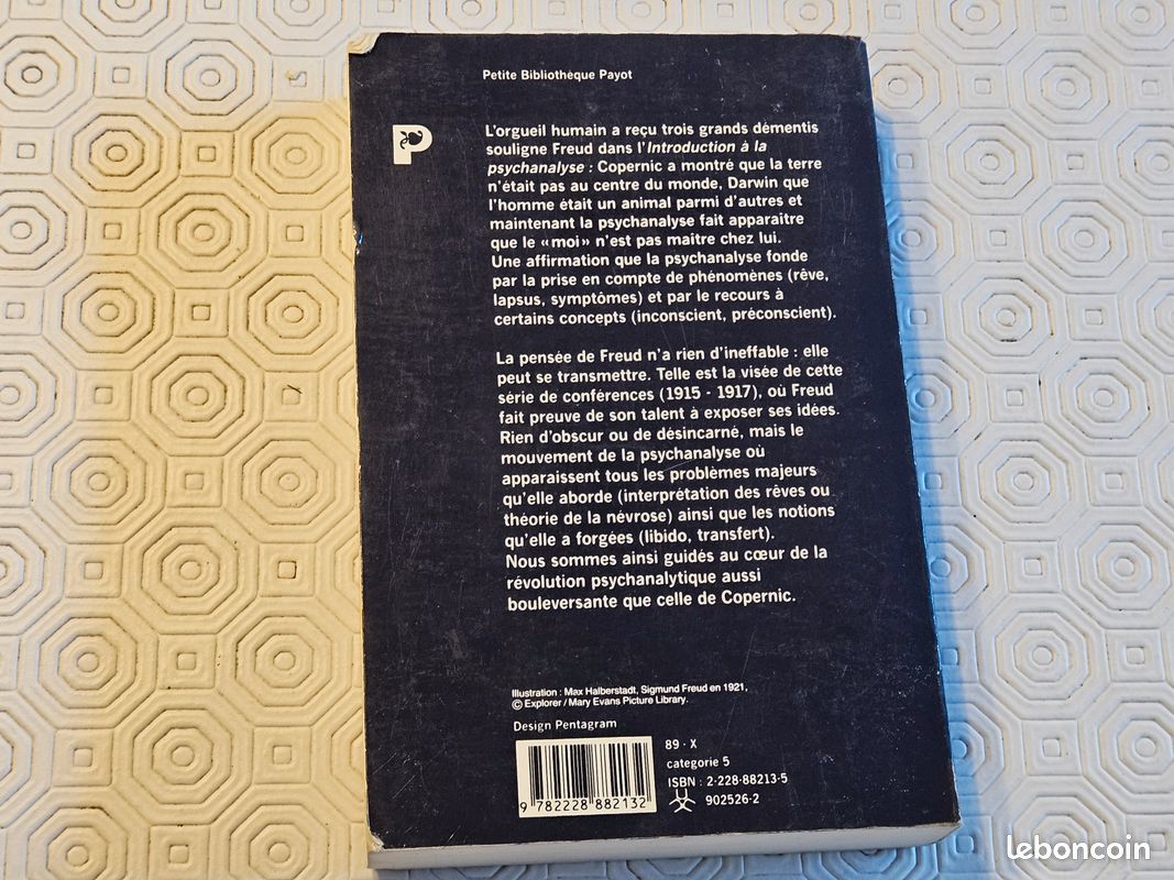 SIGMUND FREUD introduction a la psychanalyse payot 1995