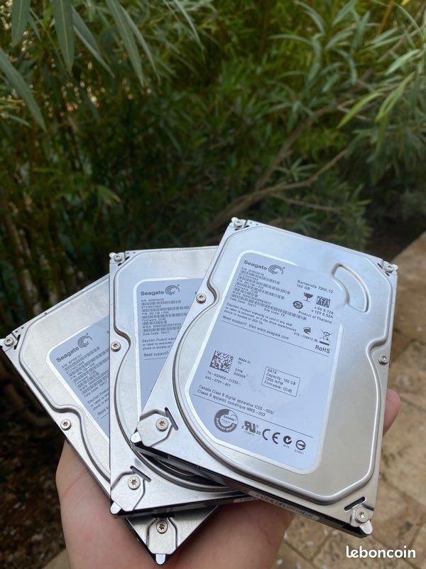 Disque Dur Interne Seagate 160 Go SATA - Format 3,5 Pouces - Occasion Fonctionnel