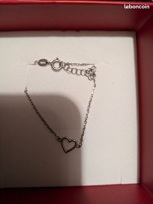Bracelet argent en forme de cœur Histoire d’Or (image 2)