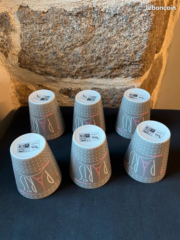 Magnifique lot de 6 tasses Efya Paris (image 9)