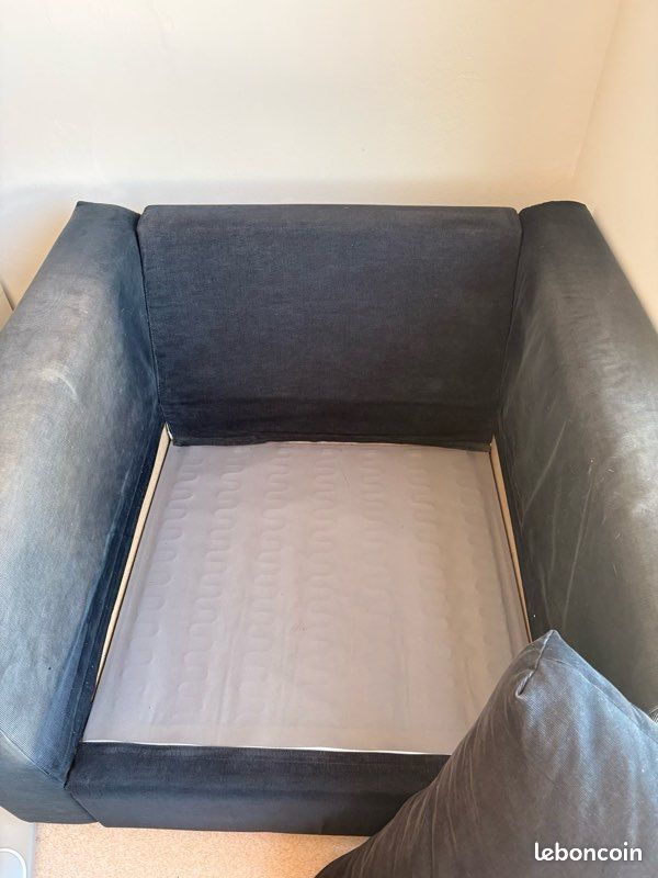 Fauteuil IKEA VIMLE noir – housses interchangeables – très bon état (image 6)