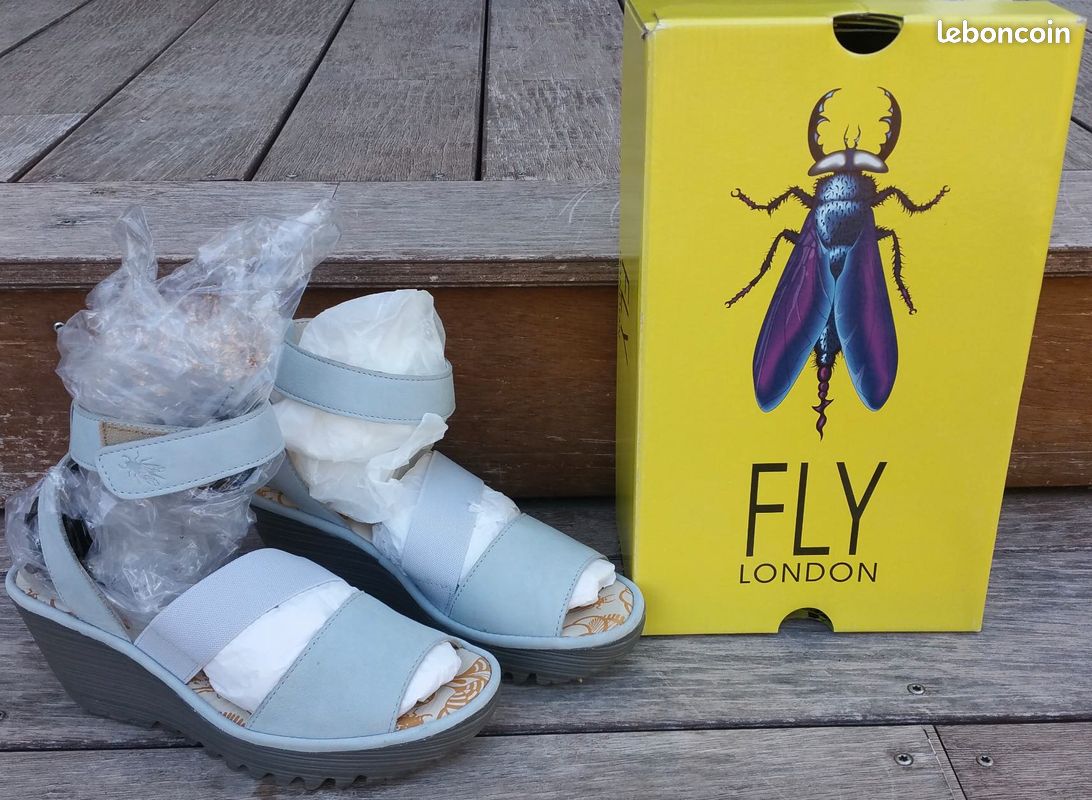 FLY LONDON sandales bleues 37 (image 1)