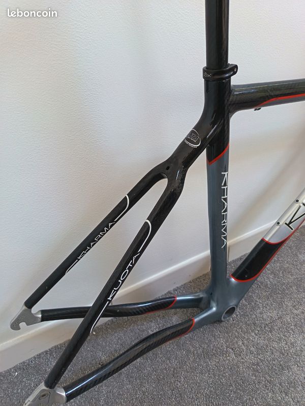 Cadre VTT Carbone Kuota K-27,5 Taille M 18,5 Pouce Conique Noir