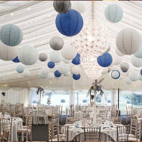 Lots lanternes mariage 75, 60 et 50 cm (image 1)