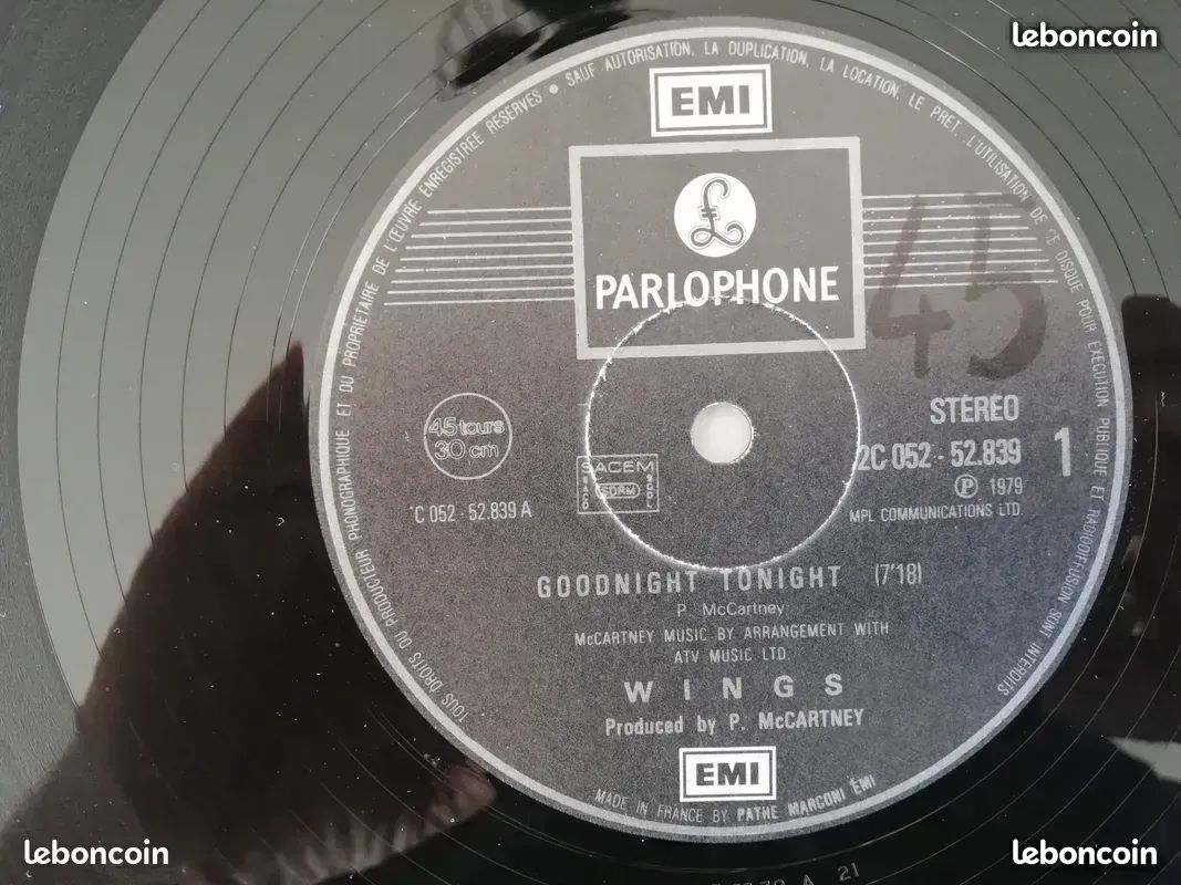 Maxi 45 - Wings " Goog Night Tonight " (image 3)
