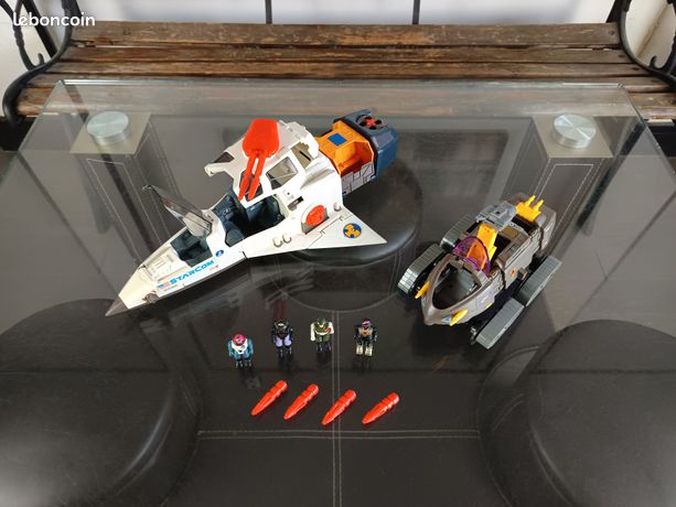 Station Base StarCom Coleco 1988 + Véhicule Avec 2 Figurines - Jeu Vintage Occasion