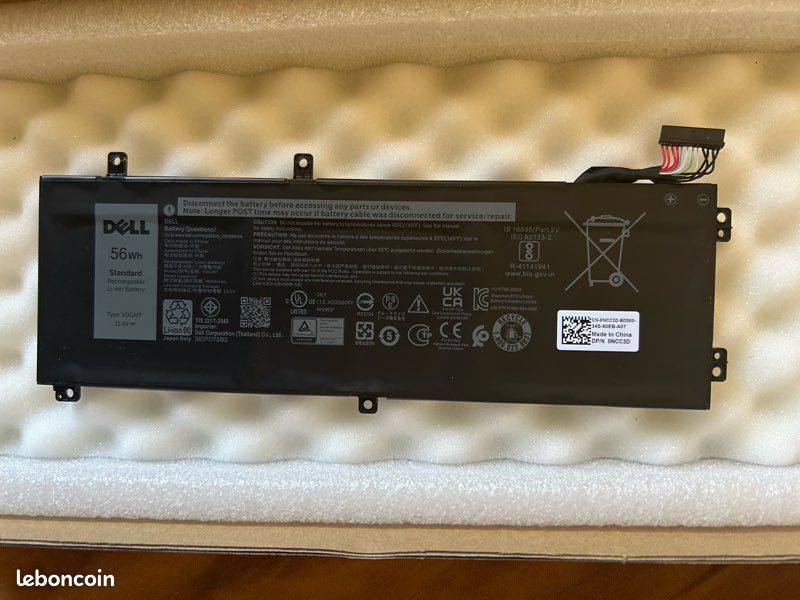 Dell 3-cell 56 Wh Lithium Ion Replacement Battery for Select Laptops (image 1)