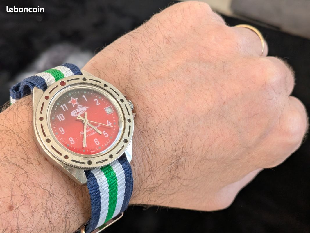 Montre Vintage MF Mécanique Militaire à Réviser - Boîtier 32mm Cadran Saumon - Années 1940