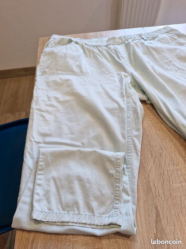 Pantalon vert pale (image 3)