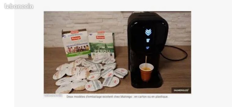 Cafetière à dosette Compatible Nespresso Malongo Ek'oh 0,6000L - Bleu | Back Market Cafetière à dosette Compatible Nespresso Malongo Ek'oh 0,6000L - Bleu | Back Market