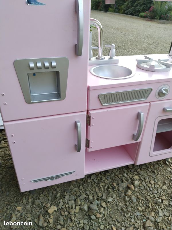Cuisine enfant rose en bois (image 3)