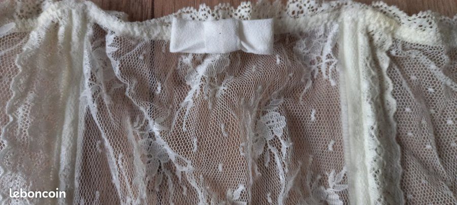 Porte-jarretelles Etam Blanc Cassé - Taille 36 - Dentelle Polyamide - Neuf Avec Étiquettes