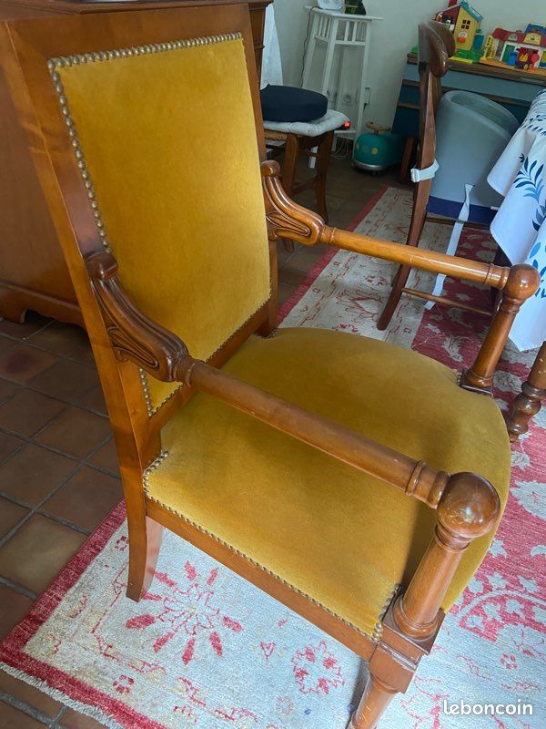 Fauteuil velours (image 3)