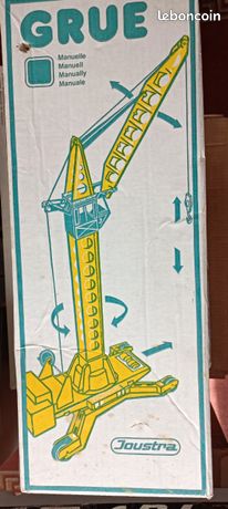 Grue Mécanique Joustra CEJI - Réf. 0916 - Tôle - Made In France - Jouet Vintage Années 60/70