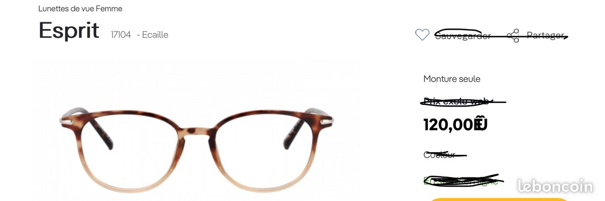 Monture Lunette Lunettes Esprit 17104 Lunette Morel Lightec