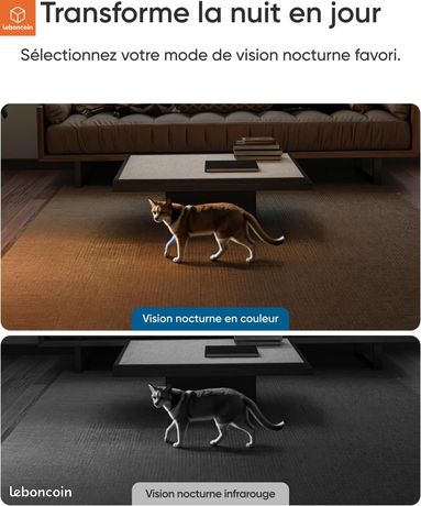 Caméra Intérieure Eufy Security E30 - 4K UHD, Rotation 360°, Détection IA