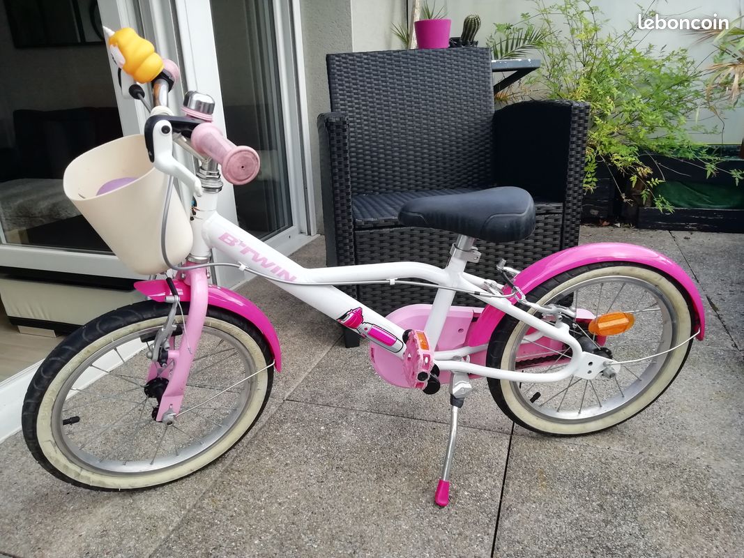 Vélo fille 16 pouce B-twin Docto girl 500 4-6 ans 1m.05-1m20 (image 3)
