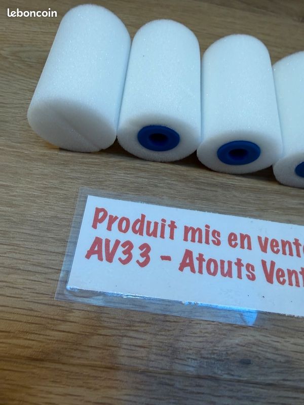 Lot de 10 mini manchons de rouleaux de peinture en mousse haute densité