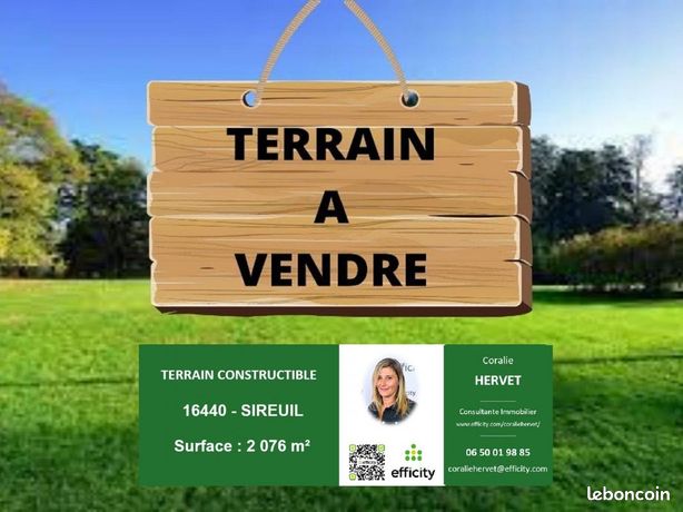 Terrain 2 076 m² Sireuil