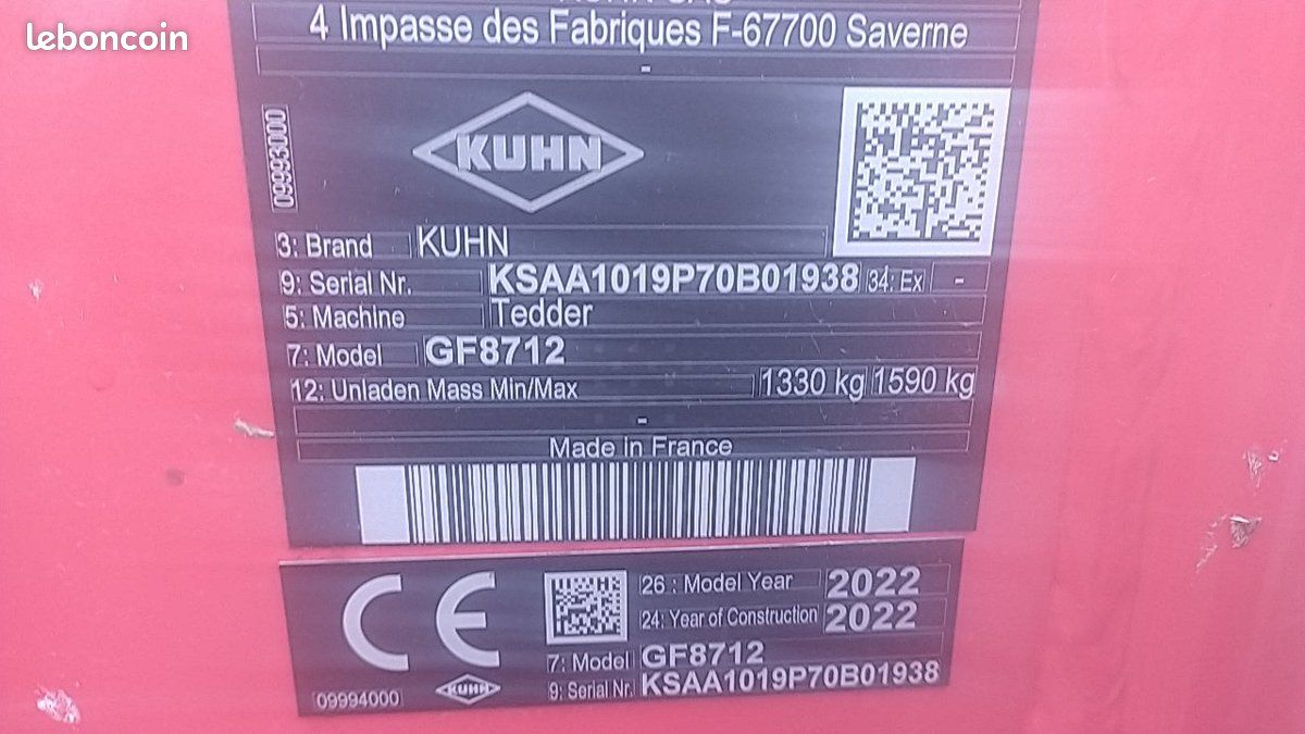 Kuhn gf8712 (image 3)