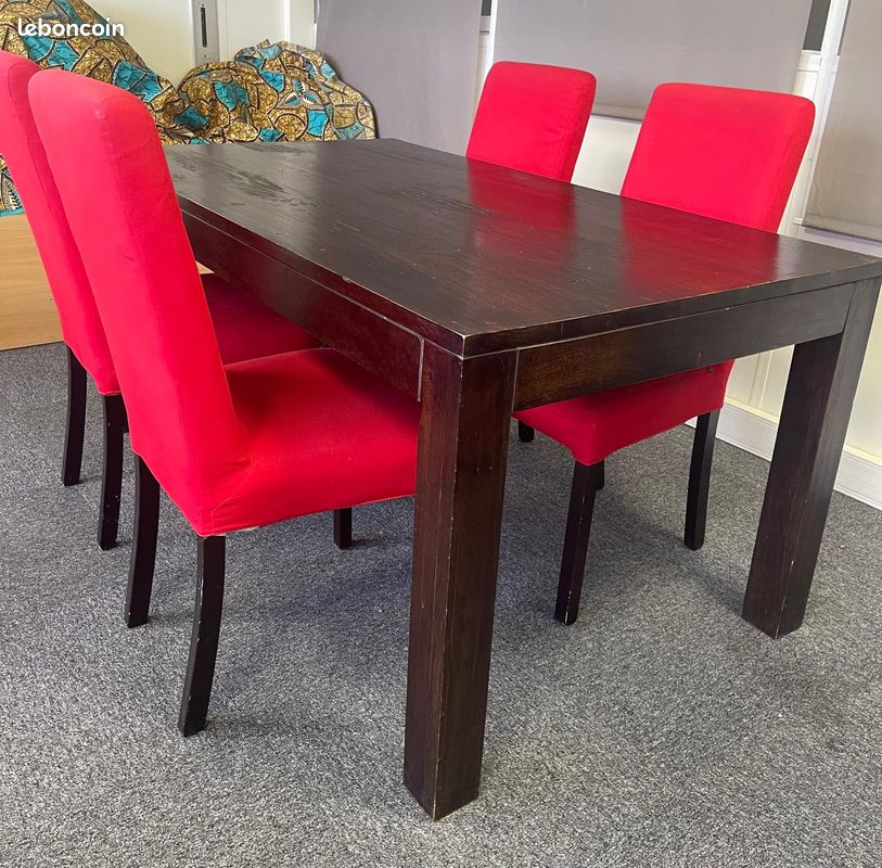 Offre groupée : Vente de table et chaises (image 1)
