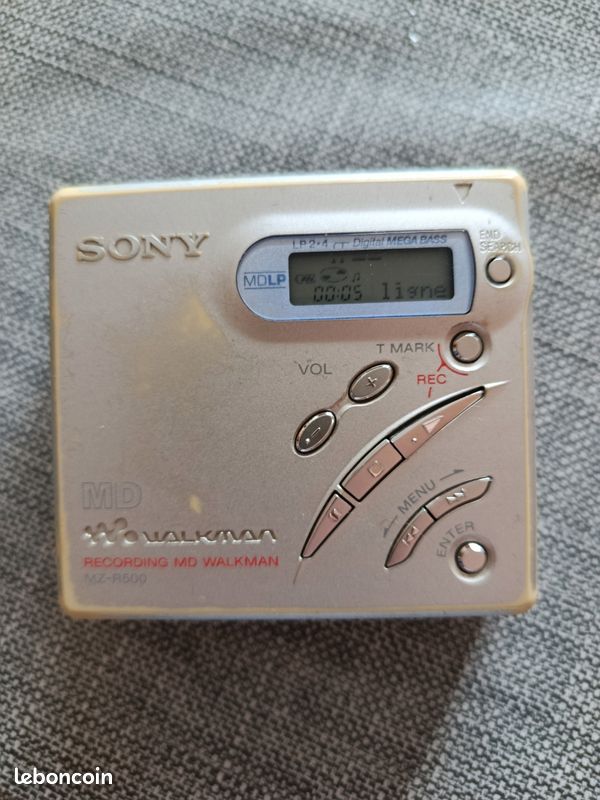 Lecteur Enregistreur Minidisc Sony MZ-R500 Walkman - Occasion Impeccable