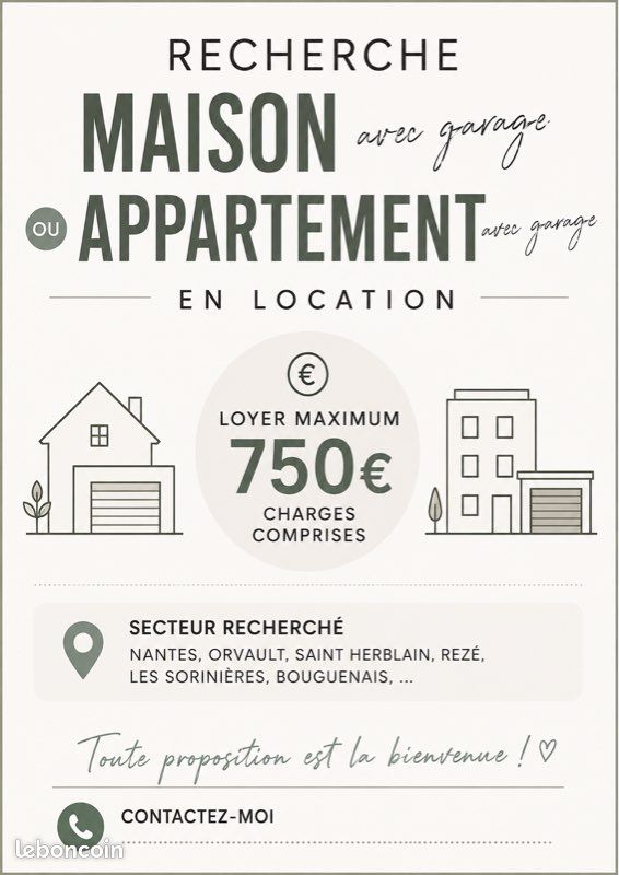 Maison 4 pièces 55 m² · à Nantes · 55 m² · 750 €/mois