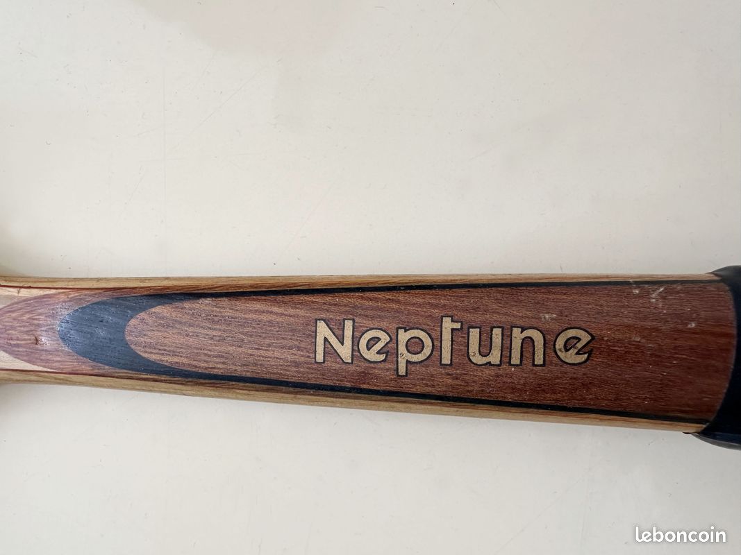 Raquette de tennis ancienne avec presse en bois - FR