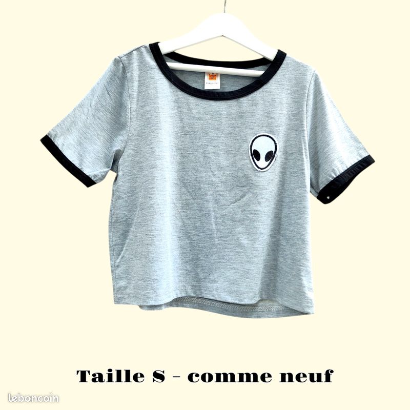 T-Shirt Enfant Fille - Arc en ciel - Manches courtes - Col rond - 95% Polyester - 5% Elastane Blanc - Prêt-à-Porter
