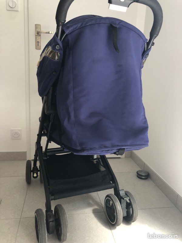 Poussette Tout-Terrain GB Qbit+ Night Blue - Compacte De 6 Mois à 17 Kg, Pliage Une Main