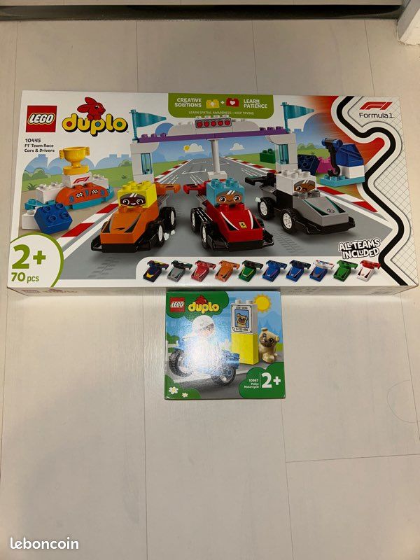 Lego Duplo voiture F1 et moto (image 1)