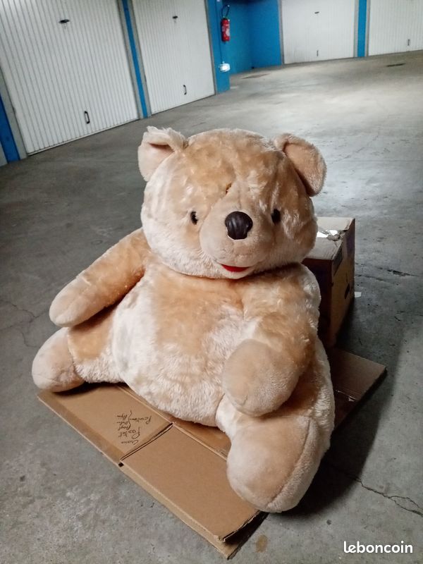 Gros nounours / peluche , ( beige / écru ) (image 1)