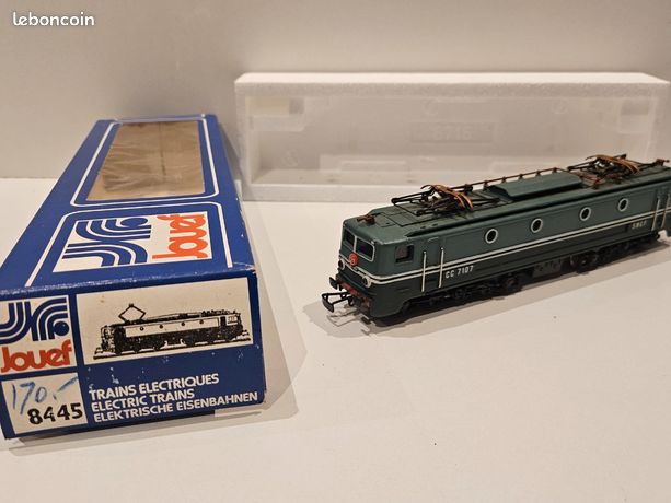 Jouef CC 7107 SNCF Epoque III Echelle HO Locomotive Electrique - Verte (8445