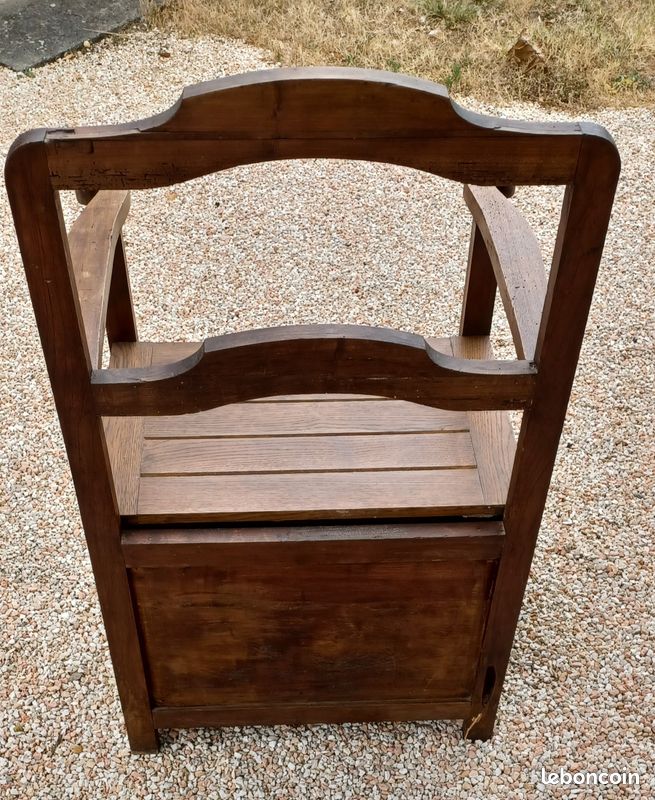 Chaise Coffre en bois (image 5)