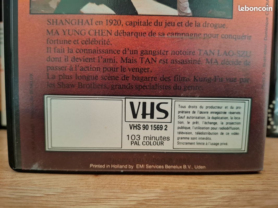 Le Justicier de Shanghaï (1972) VHS Thorn EMI (1ère édition 1985) (image 7)