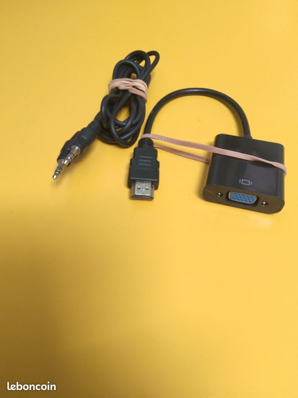 Adaptateur VGA+Audio vers HDMI (image 1)
