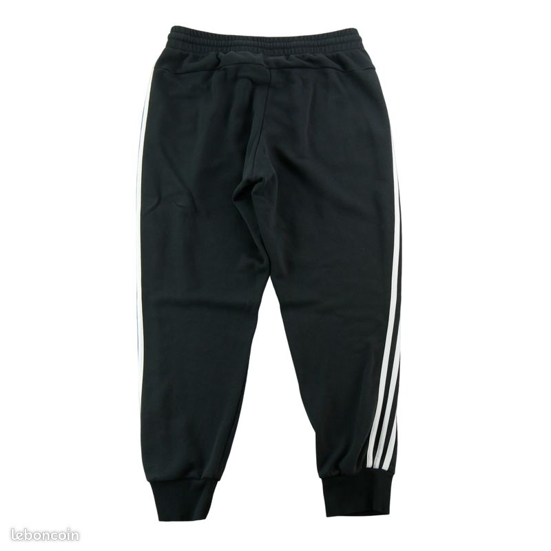 Adidas Jogging Essentials 3-Stripes Fleece Pants Femme Taille XL Noir #QWE7055 (image 2)