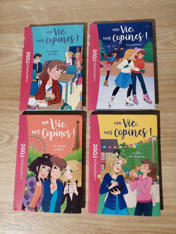 Lot de 4 livres La Bibliothèque Rose Ma Vie, Mes Copines (image 1)
