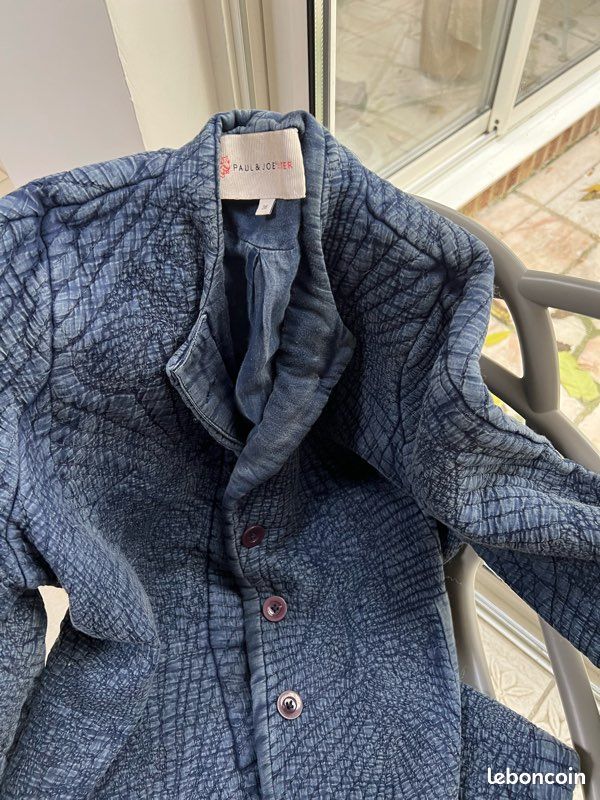 Veste Style College Paul Et Joe Sister – Taille 38 En Ivoire – Coton Mélangé