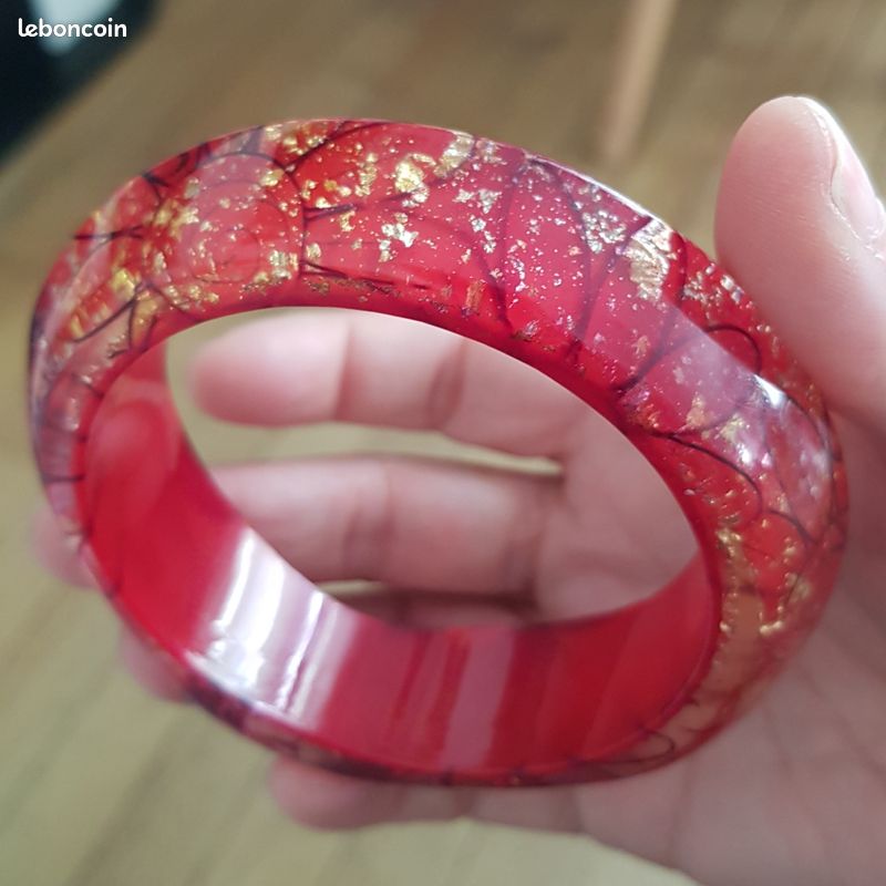 Bracelet Jonc Vintage Années 70 – Style Rétro En Métal Doré