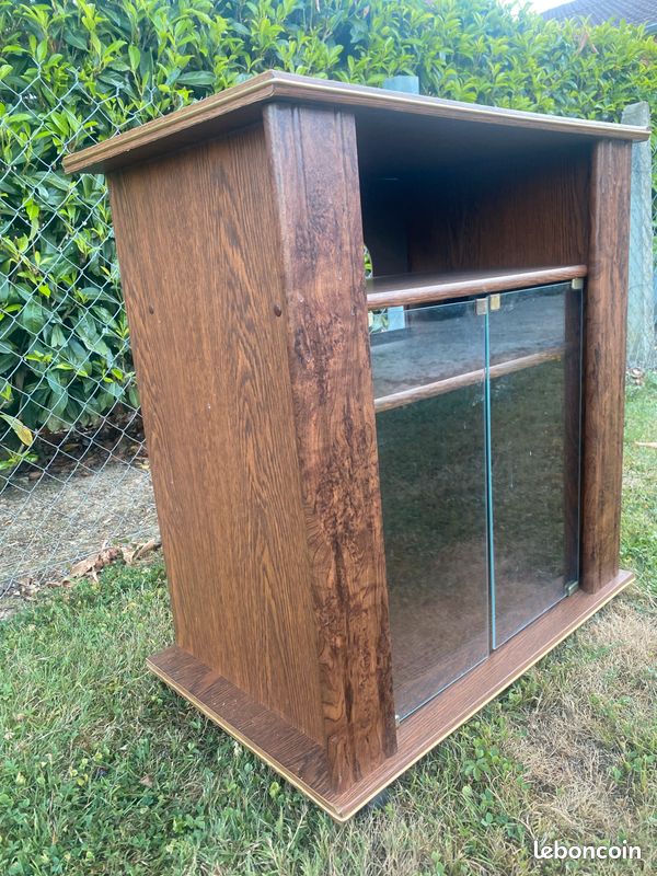 Meuble télé porte vitrée vintage (image 2)