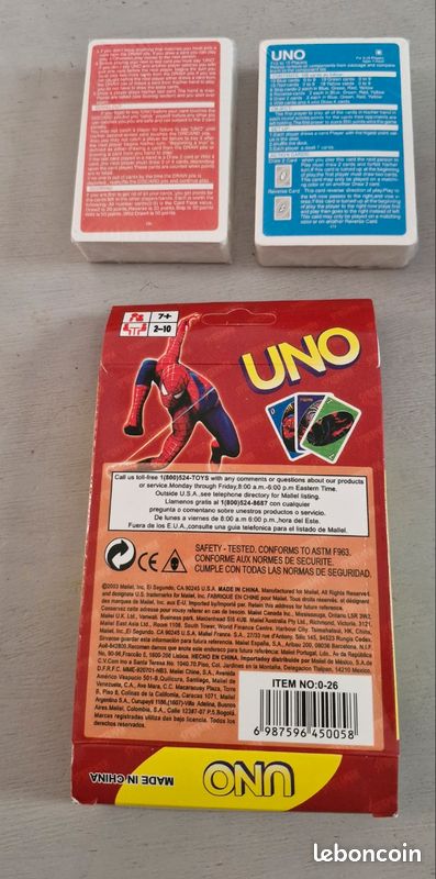 Jeu Uno Spiderman neuf (image 5)