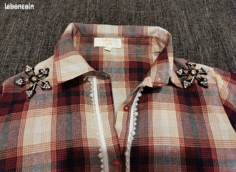 Chemise large à carreaux 38 (image 2)