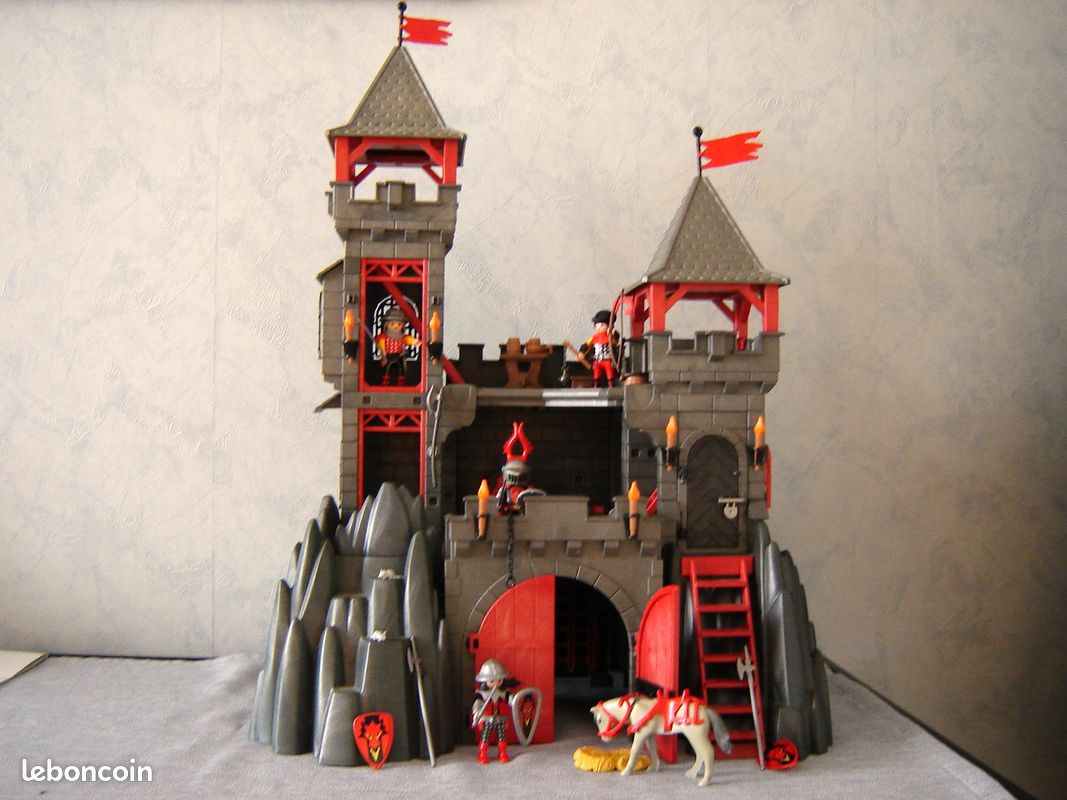 Pièce Playmobil Forteresse Dragon - Portes Rouges Réf. 3269 - Occasion