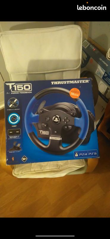 Volant thrustmaster T150 compatible avec la PS4 et la PS3 vendu neuf dans sa boîte (image 2)